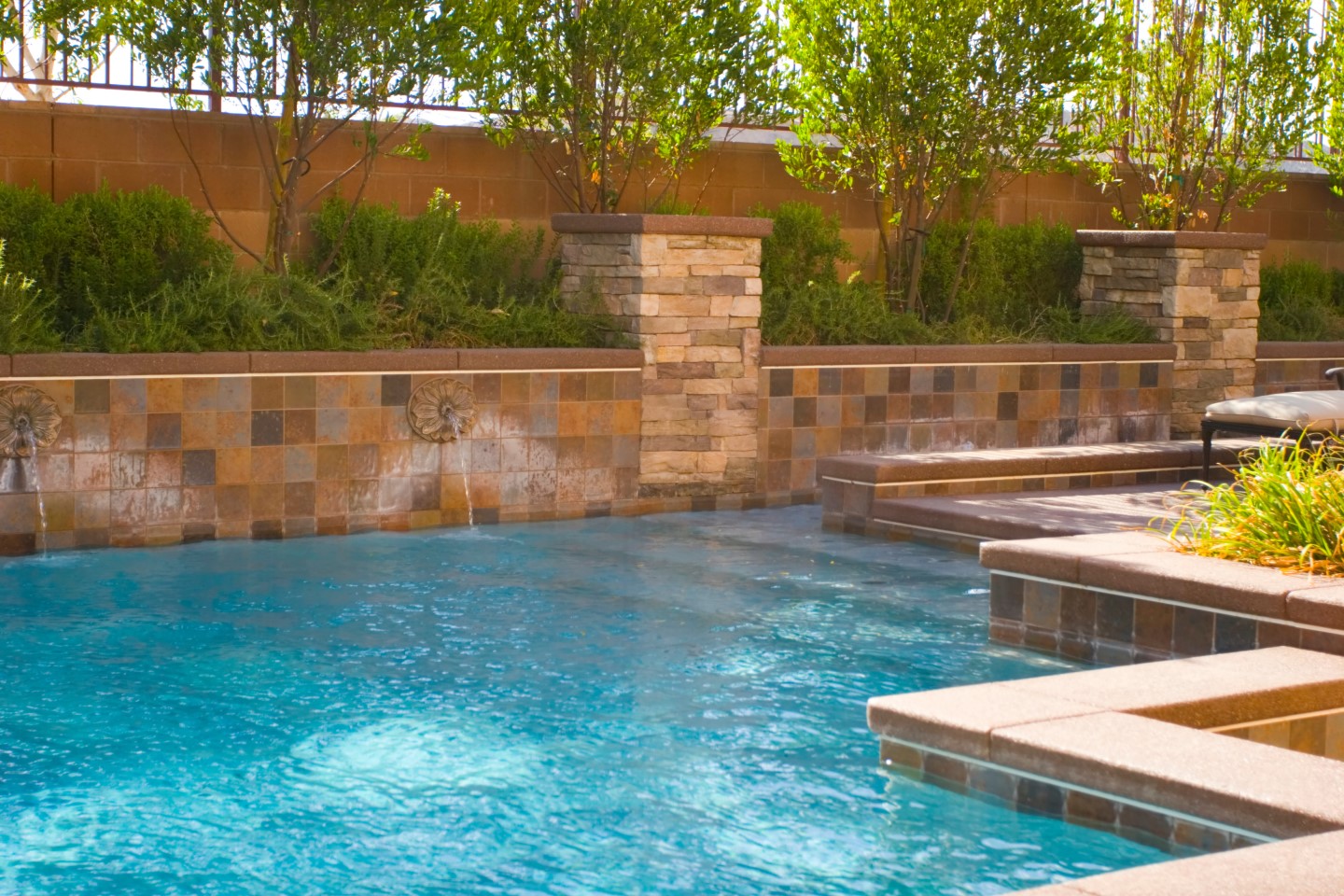 custom concrete pool decks